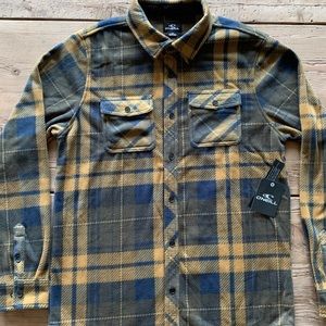 NWT O’Neill Glacier Plaid Superfleece Flannel